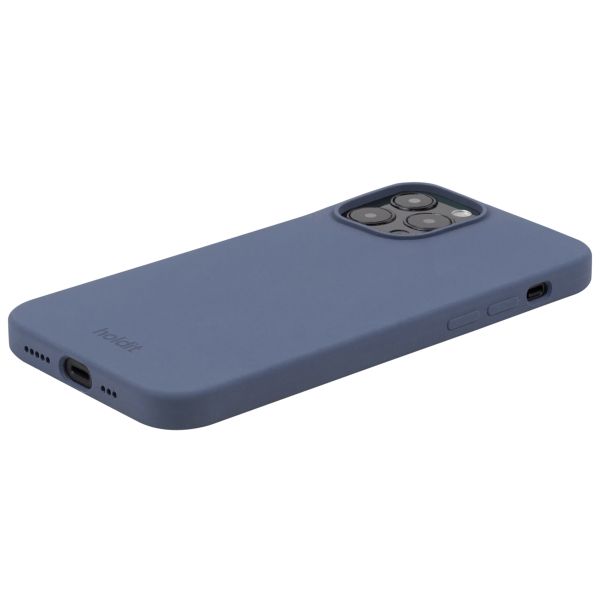 Holdit Silicone Case für das iPhone 15 Pro Max - Pacific Blue