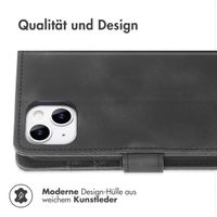 imoshion ﻿Klapphülle mit Kordel für das iPhone 14 - Schwarz