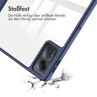 imoshion Trifold Hardcase Klapphülle für das Xiaomi Redmi Pad SE - Dunkelblau