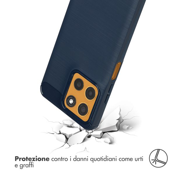 imoshion Brushed Back Cover Motorola Moto G15 / G15 Power - Dunkelblau