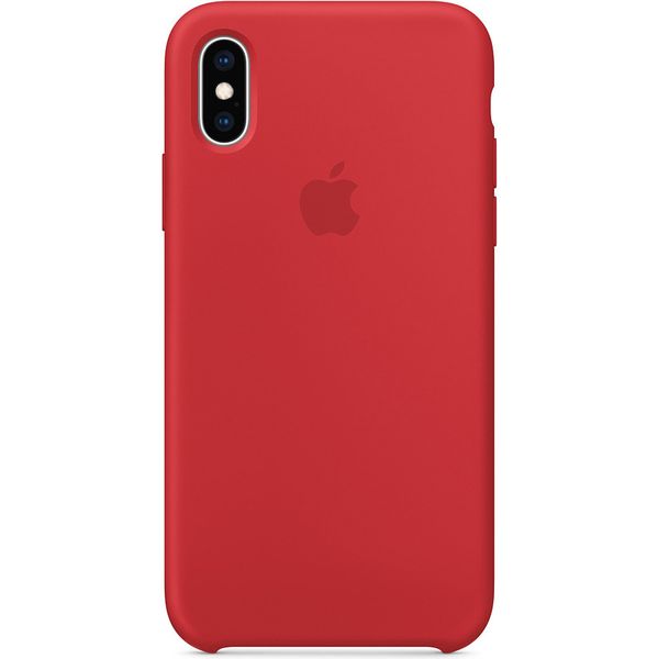 Apple Silikon-Case Rot für das iPhone Xs / X