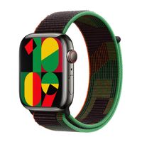 Apple Sport Loop Armband für Apple Watch Series 1 - 9 / SE (38/40/41 mm) | Series 10 / 11 (42 mm) - Black Unity