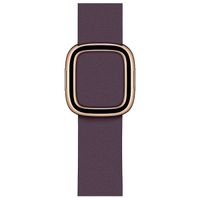 Apple Leather Band Modern Buckle für die Apple Watch Series 1-9 / SE - 38/40/41 mm / Series 10 - 42 mm - Größe L - Aubergine