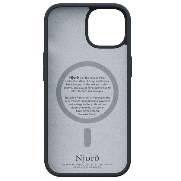 Njorð Collections Wildleder Comfort+ Case MagSafe für das iPhone 15 - Black