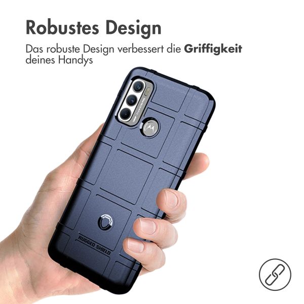 imoshion Rugged Shield Backcover für das Motorola Moto G60 - Dunkelblau