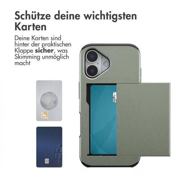 imoshion Backcover mit Kartenfach Apple iPhone 17 - Grün