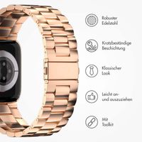 imoshion Edelstahlarmband für das Apple Watch Series 1 bis 9 / SE (38/40/41 mm) | Series 10 / 11 (42 mm) - Rose Gold