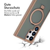 Accezz Ring Stand Backcover mit MagSafe Samsung Galaxy S24 Ultra - Braun