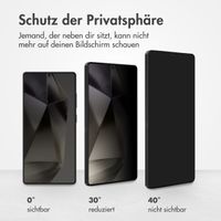 Accezz Privacy Displayschutz aus gehärtetem Glas für das Samsung Galaxy S25 Ultra