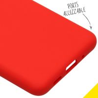 Accezz Liquid Silikoncase Samsung Galaxy S20 Ultra - Rot