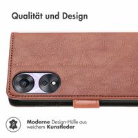 imoshion Luxuriöse Klapphülle Oppo A58 - Braun