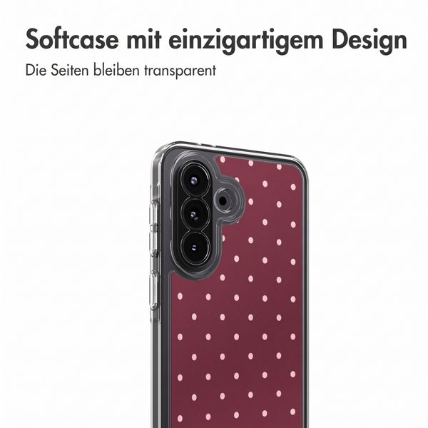 imoshion Design Hülle Samsung Galaxy A37 (5G) - Polka Dot Bordeaux