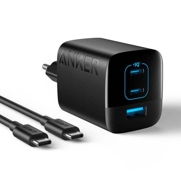 Anker Wandladegerät 336 | 67 Watt Schnellladegerät - USB-A + 2x USB-C - Schwarz