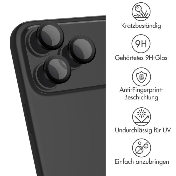 imoshion 2er Pack Kameraobjektivschutz für das Apple iPhone 17 Pro / 17 Pro Max - Schwarz