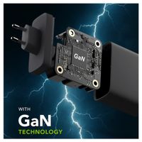 dbramante1928 Re-charge Ladegerät 2x USB-C 65 W und USB-A 18 W - Schwarz