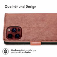 imoshion Luxuriöse Klapphülle für das iPhone 15 Pro Max - Braun