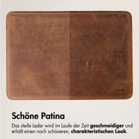 Accezz Leather Laptop Hülle Apple MacBook 13 Zoll - Laptop Sleeve - Cognac