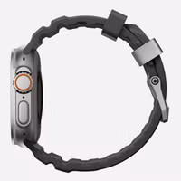 Nomad Rocky Point Armband für das  Apple Watch Series 1 t/m 11 / SE / Ultra (44/45/46/49 mm) - Storm / Titanium