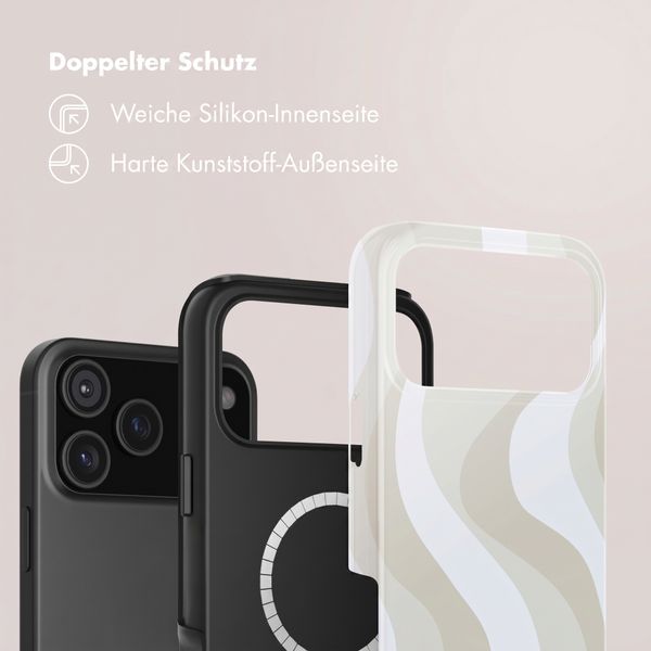 Selencia Vivid Rückabdeckung mit MagSafe Apple iPhone 18 Pro / 17 Pro - Desert Waves Beige