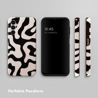 Selencia Vivid Tough Back Cover für das Samsung Galaxy A14 (5G/4G) - Art Wave Black