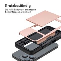 imoshion Backcover mit Kartenfach für das iPhone 16 Pro - Rose Gold