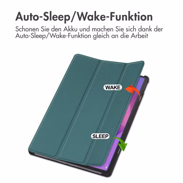 imoshion Trifold Klapphülle Lenovo Idea Tab Pro - Dunkelgrün