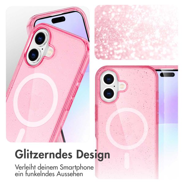 imoshion Sparkle Back Cover mit MagSafe Apple iPhone 17 - Rosa
