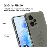 imoshion Design Hülle Xiaomi Redmi Note 12 Pro (5G) - Floral Green