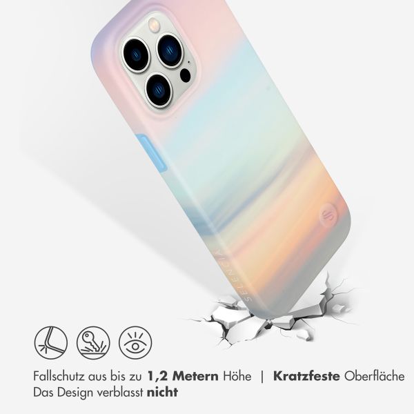 Selencia Aurora Fashion Back Case für das iPhone 14 Pro Max - ﻿Strapazierfähige Hülle - 100 % recycelt - Sky Sunset Multicolor