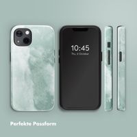 Selencia Vivid Rückabdeckung mit MagSafe Apple iPhone 13 - Marble Grayed Jade