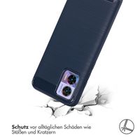 imoshion Brushed Back Cover für das Motorola Moto Edge 30 Neo - Dunkelblau