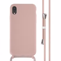 imoshion Silikonhülle mit Band für das Apple iPhone Xr - Sand Pink