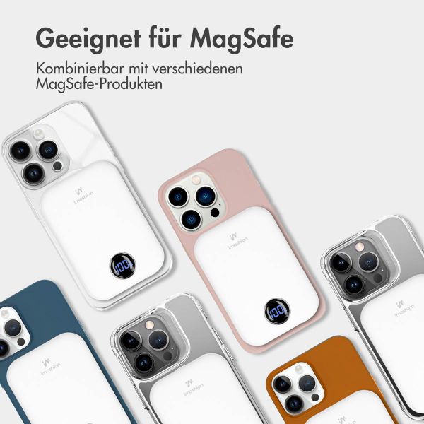 imoshion MagSafe Powerbank - 10.000 mAh - Kabellose Powerbank - Weiß