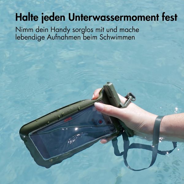 imoshion Floating Waterproof Pouch - Universelle wasserdichte Handyhülle - Dunkelgrün