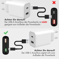 imoshion Kompakte Powerbank 10.000 mAh - Schwarz