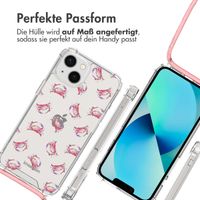 imoshion Design Hülle mit Band Apple iPhone 13 - Crab Watercolor