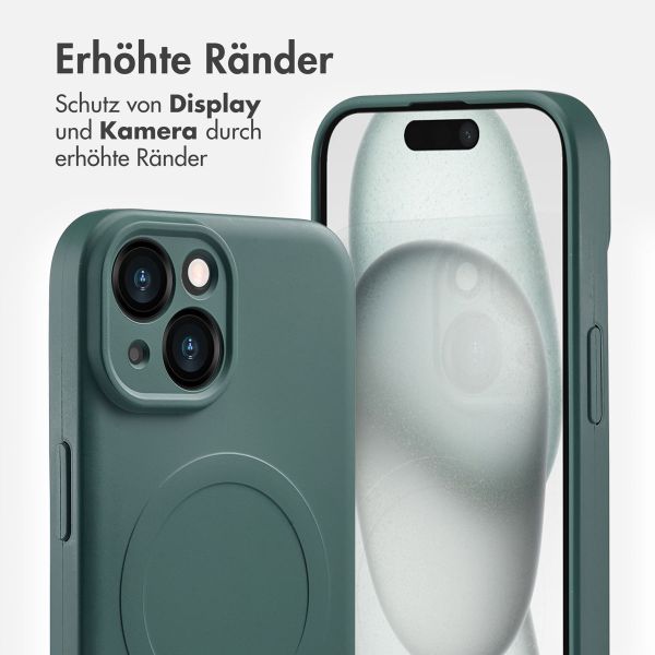 imoshion Color Back Cover mit MagSafe Apple iPhone 15 - Dunkelgrün