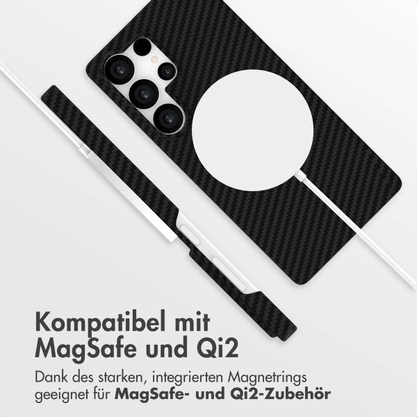Accezz MagSafe Kevlar Hülle Samsung Galaxy S25 Ultra - Schwarz