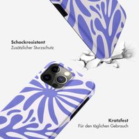 Selencia Vivid Back Cover Apple iPhone 15 Pro Max - Modern Bloom Sapphire Blue