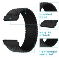 imoshion Geflochtenes Nylon-Armband für die Amazfit GTS / BIP - Schwarz