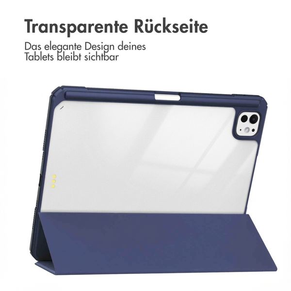 imoshion Trifold Hardcase Klapphülle Apple iPad Pro 11 (2024) M4 - Dunkelblau