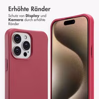 imoshion Color Backcover mit abnehmbarem Handykette und MagSafe Apple iPhone 15 Pro Max - Raspberry