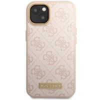 Guess 4G Logo Monogramm MagSafe Back Cover Apple iPhone 14 - Rosa