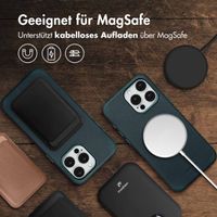 Accezz Vintage Leather Magsafe Backcover Apple iPhone 15 Pro Max - Smokey Green