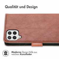 imoshion Luxuriöse Klapphülle für das Samsung Galaxy M22 / A22 (4G) - Braun