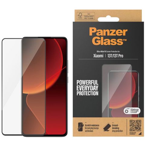 PanzerGlass Ultra-Wide Fit Antibakterieller Displayschutz für das Xiaomi 13T / 13T Pro