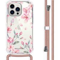 imoshion Design Hülle mit Band für das Apple iPhone 14 Pro Max - Blossom Watercolor