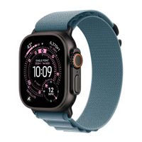 Apple Alpine Loop Armband für  Apple Watch Series 1 - 11 / SE / Ultra (44/45/46/49 mm) - Größe L - Light Blue / Black Titanium