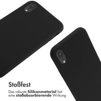 imoshion Silikonhülle mit Band für das iPhone Xr - Schwarz