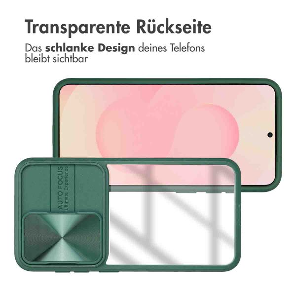 imoshion Back Cover mit Kameraschieber Samsung Galaxy S25 - Dunkelgrün